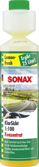 SONAX Letný koncentrát pre ostrekovače 1:100 Lemon 250 ml