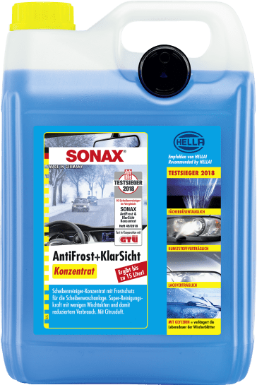SONAX Zimná kvapalina do ostrekovačov koncentrát -70°C 5 L